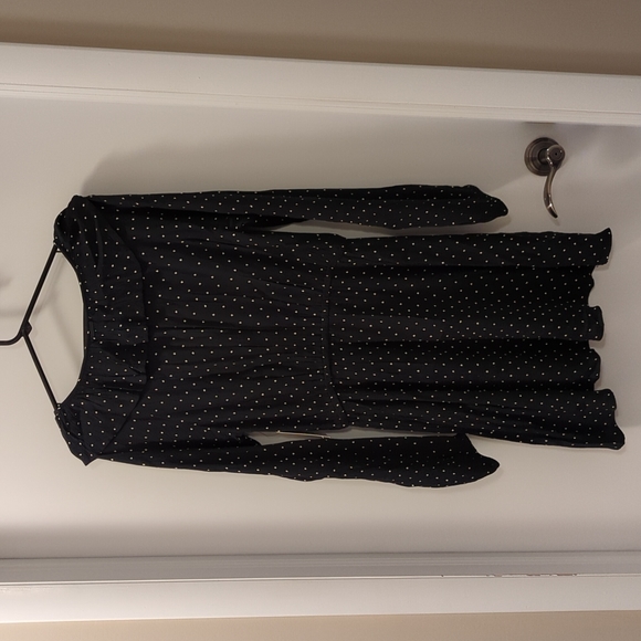 Billabong Long Sleeve Mini Polka Dot Dress - Picture 9 of 14